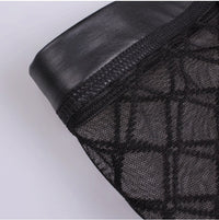 Tulle See-through Plaid Boxers For Men