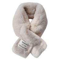 South Korea Chic Style Thickened Solid Color Furry Scarf
