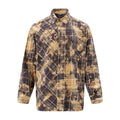 Fashion Personality Plaid Tie-dyed Shirt For Men
