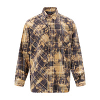Fashion Personality Plaid Tie-dyed Shirt For Men