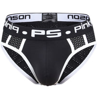 Men's Low Waist Sexy Solid Color Breathable Briefs