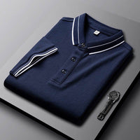 Summer Lapels Short-sleeved T-shirt Men's Slim Fit Casual Polo Shirt