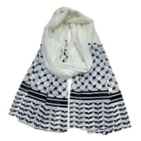 Solid Color Malaysian Women's Printed Pearl Chiffon Bubble Long Scarf Headscarf