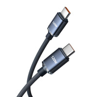 120W Fast Charge 6A Double USB Type-C Cable