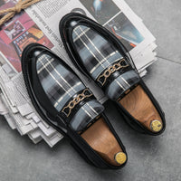 Pointed Casual Leather Shoes Men's Shoes