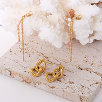 S-shaped Jewelry Personalized Tassel Geometric Earrings