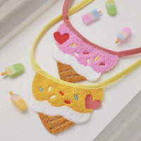 Cute Ice Cream Dog Bib Cat Pet Saliva Pocket Saliva Towel