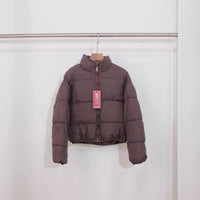 Small Stand-up Collar Downcotton-padded Jacket Women's Thickened