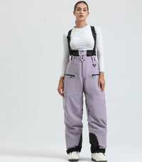 New Strap Thickened Waterproof Ski Pants Men