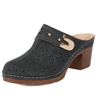 Closed Toe High Heel Sandal Slippers Women