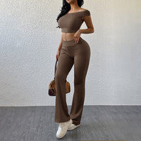 Casual Sporty Chic Solid-Color Slim-Fit Set