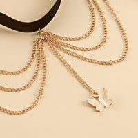 Multi Layered Butterfly Tassel Body Chain