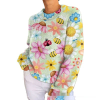 Women's Round-Neck Casual Commuter Sweater