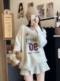 Autumn And Winter Sweet Style Thermal Sweater Pullover Top
