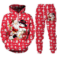Fashionable Sporty Long-sleeve Pullover Hoodie Set