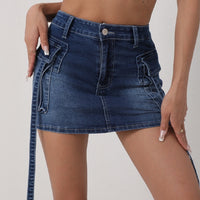 Womens Stylish Hip-hugging Mini Skirt
