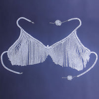 Large Tassel Rhinestone Body Chest Chain Nightclub Fashion