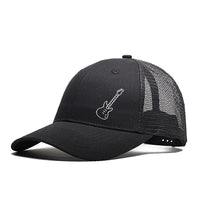 Pure Cotton Six Pieces Mesh Cap Black Forest Embroidery