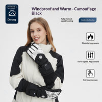 Women's Simple Thermal Gloves For Cold And Wind Protection, Suitable For Electric Bike Riding