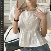 Puff Sleeve Shirt Summer Women's Clothing