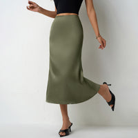 Satin Women's Fishtail Satin Skirt