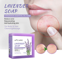 Lavender Handmade Soap Facial Body Moisturizing And Cleaning