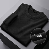 Men's Solid Color Bottoming Shirt Thickened Sweater