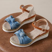 Bowknot Fashion Sandals Fish Mouth Buckle Rope Bottom