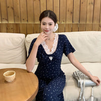 Vneck Summer Floral Dress For Women