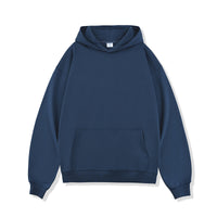 Solid Color Hooded Sweater Men's Pullover Thickened American Top