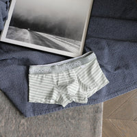 Men's Cotton Striped Comfortable Breathable Sport Boxer