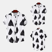 Digital 3D Printing Men's Loose Short Shirt