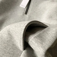 Men's Thick Loose Half Zipped Stand Collar Top