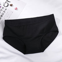 Cotton Mid-waist Girls Cotton Underwear Simple Solid Color