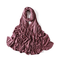 35 Colors Malaysia Pure Color Modal Curling Mercerized Cotton Scarf