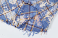 Fashion Personality Plaid Tie-dyed Shirt For Men