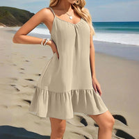 Strapless Solid-color Elegant Dress