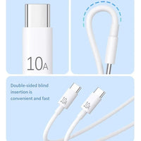 Fiberglass Fast Charge Line Double USB Type-C Cable