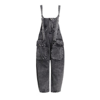 Personality Street Tooling Style Overall Jeans Women