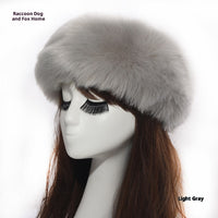 Elastic Faux Fur Fox Fur Headband For Women