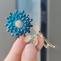 Sunflower Brooch Three-dimensional Exquisite Sunflower Safety Pin