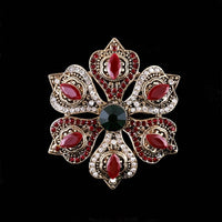 Baroque-style Vintage Crystal Brooch For Men And Women