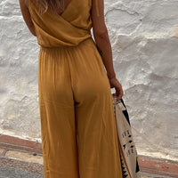 Fashion Solid Color Casual Jumpsuit
