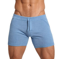 Summer Men's Sexy Tight Solid Color Casual Shorts