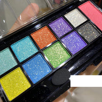 Blue-green-purple-yellow Eye Makeup