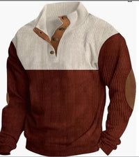 Men's Casual Printed Pullover Sweatshirt Knitwear