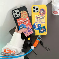 Personalized Korean Style Sticker Rabbit Bear Card Phone Case