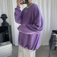 Men's Crew-neck Long-sleeve Undershirt Hoodie