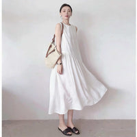 Plus-size Loose-fitting Breathable Sleeveless Dress