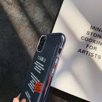 Creative label sticker mobile phone case